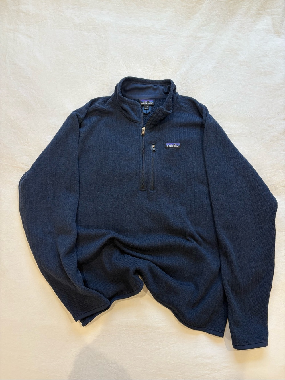 Patagonia Men's Navy Quarter-Zip Fleece Pullover